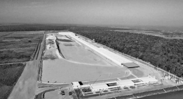 Imagem aérea fábrica em Goianinha-RN