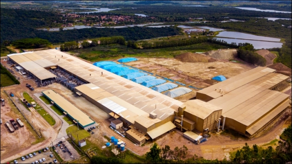 Imagem aérea fábrica em Serra Azul-SE